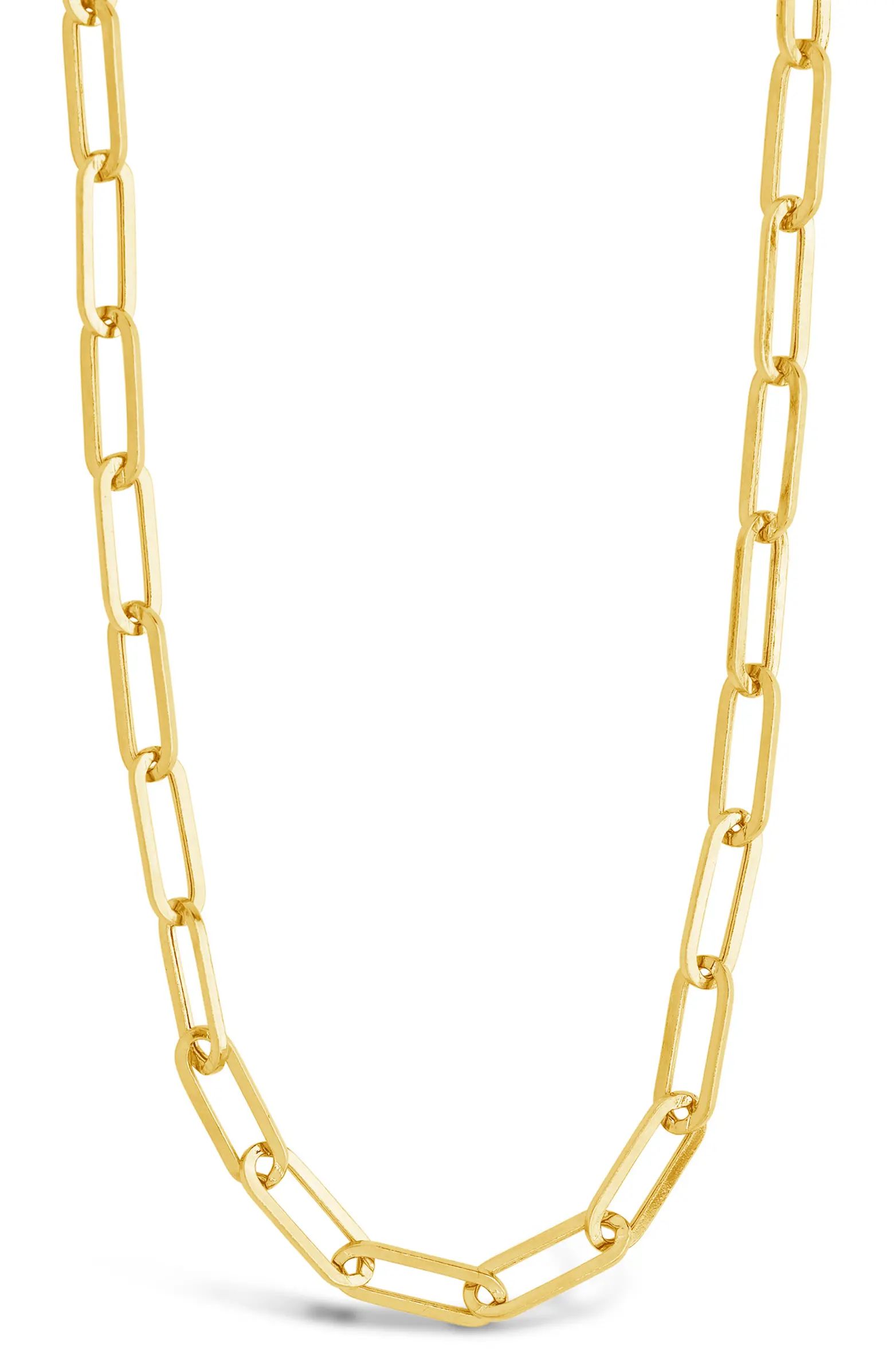 14K Italian Gold Paperclip Chain Necklace | Nordstrom Rack