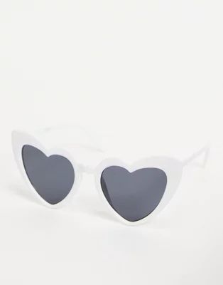 Madein. chunky frame heart shaped sunglasses | ASOS (Global)