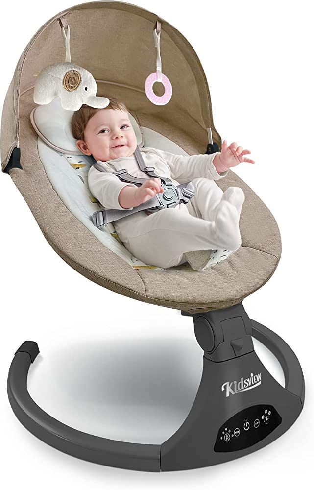 KIDSVIEW Bluetooth Baby Swing for Infants, 5 Speed Electric Baby Swing with Music Speaker and 12 ... | Amazon (US)