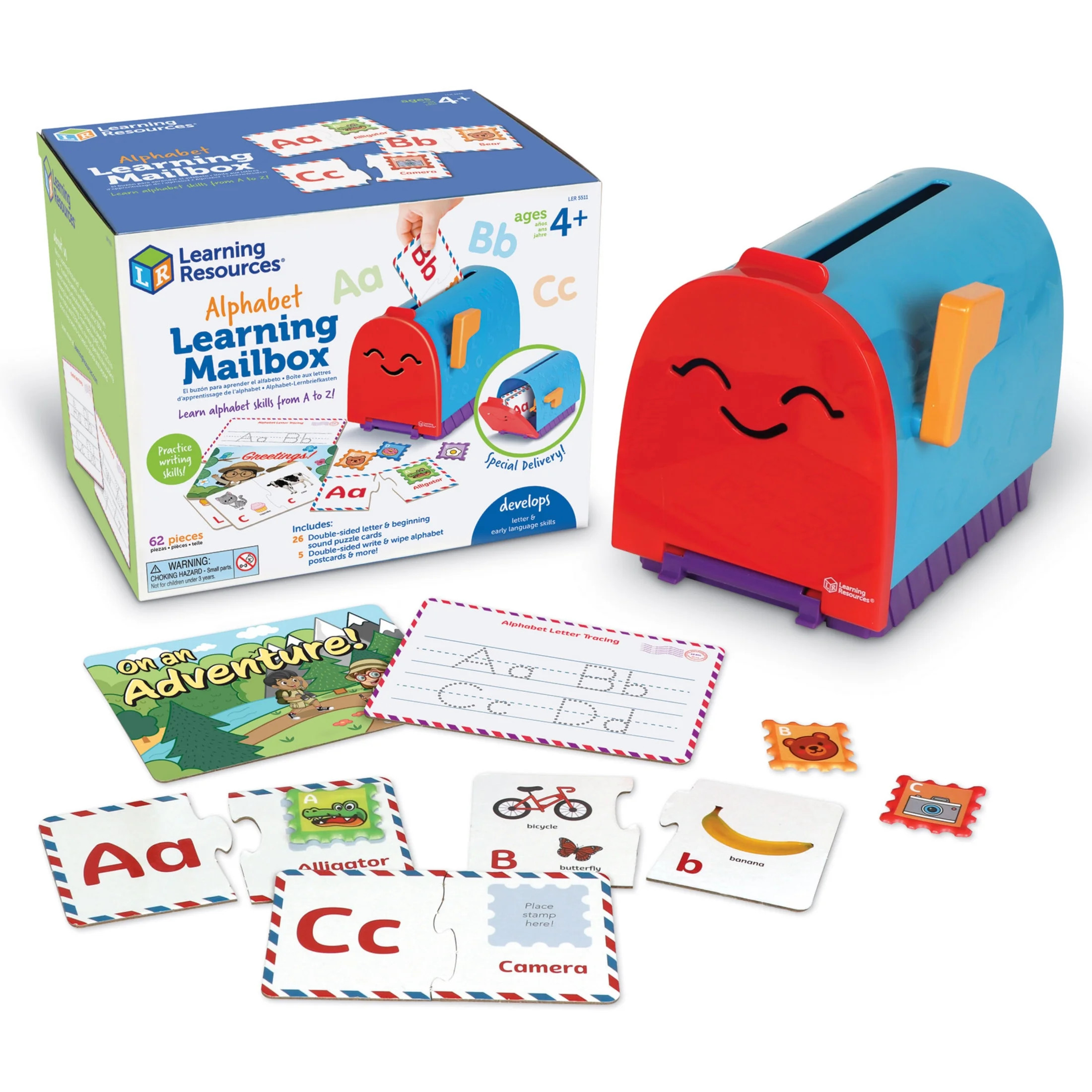 Learning Resources Alphabet Learning Mailbox Preschool Learning Toys Ages 4+ | Walmart (US)