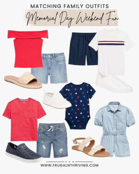 The unofficial start of summer means it’s time to break out the best of your warm-weather wardrobe! We’re talking all the shorts, sandals, and dresses you can get your hands on. Obviously a red, white, and blue theme is great if you’re going for coordinating family outfits, and these digs from Old Navy won’t ask you to sacrifice on style or comfort!

#LTKStyleTip #LTKFamily