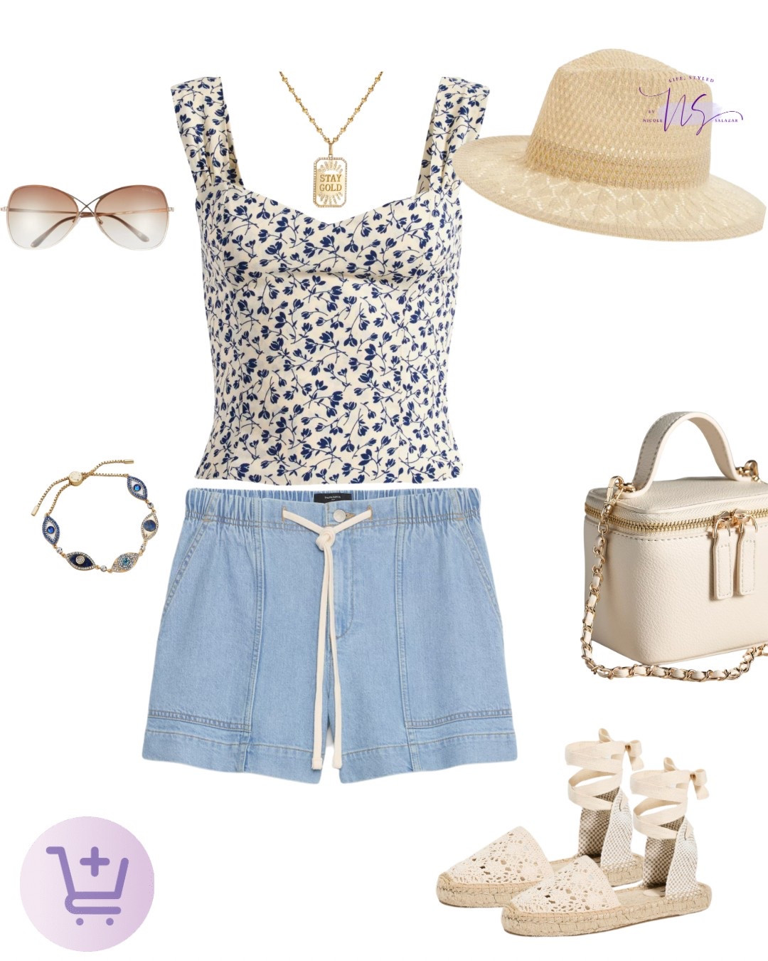 Florals and espadrilles? Always yes. This look is your new go-to for summer strolls, iced coffee runs, and everything in between. Tap to shop effortless sunshine style!

#StayGold #SummerStyle #LTKWarmWeather #FloralFit #DenimShortsSeason #LaidBackChic