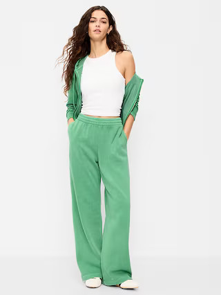 High-Waisted Wide-Leg Sweatpants | Old Navy (US)