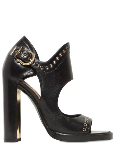 110MM NARNI LEATHER SANDALS | Luisaviaroma