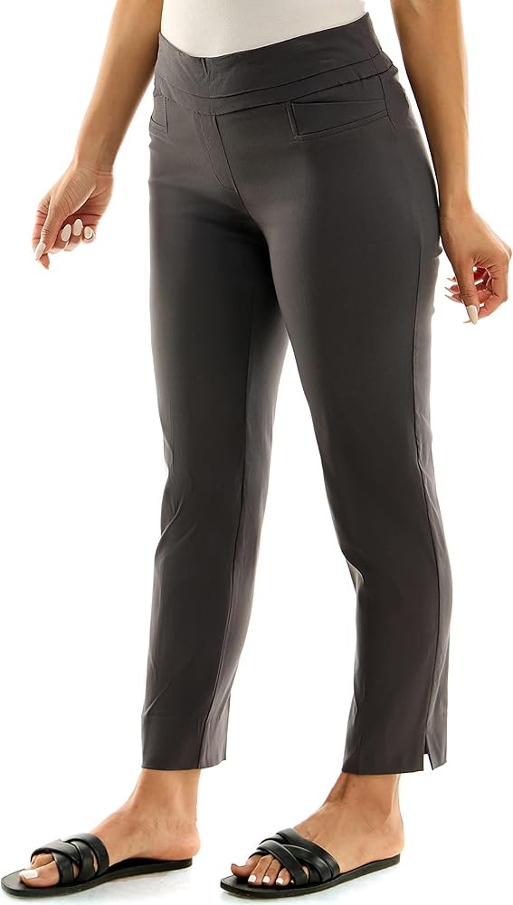 Zac & Rachel Women's Pull-On Ankle Length Pants with Millennium Fabric | Amazon (US)