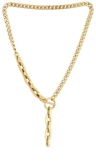 York Lariat Necklace in Gold | Revolve Clothing (Global)