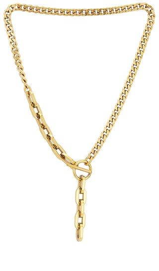 York Lariat Necklace in Gold | Revolve Clothing (Global)