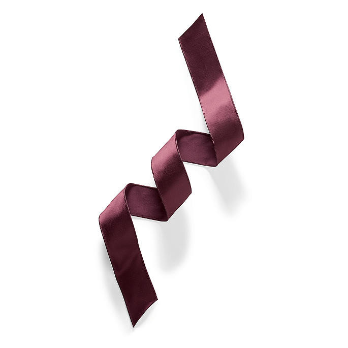 2-1/2' Aubergine Faux Dupioni Ribbon | Frontgate | Frontgate