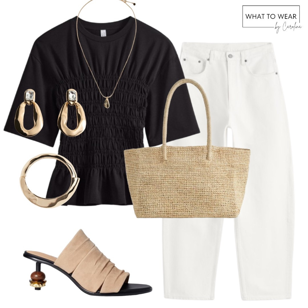 Black and white combo for a timeless chic look 
#summeroutfit #otherstories

#LTKStyleTip #LTKFindsUnder100 #LTKSummerEdit