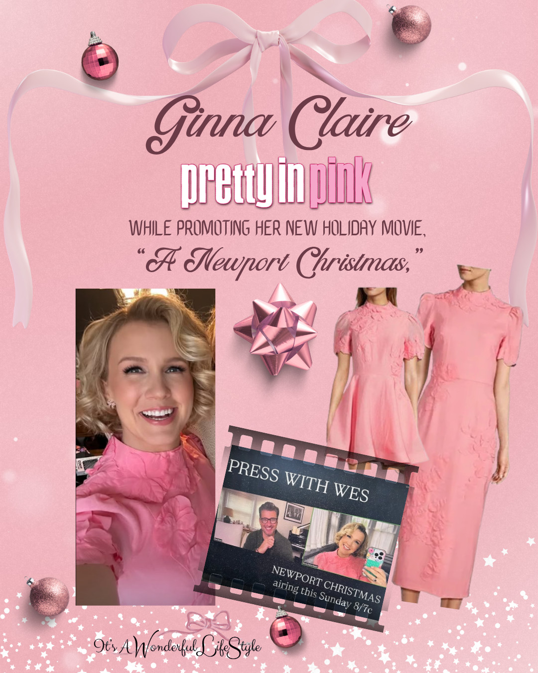 Ginna Claire Mason is pretty in pink while promoting her new Hallmark Christmas movie with Wes Brown, A Newport Christmas. 💕

You can grab her chic dress from my LTK below!


#ltkholidaystyle #ltkfashionfinds #ltktvstyle #hallmarkchristmasmovie #anewportchristmas
 

 #LTKGiftGuide #LTKHoliday #LTKStyleTip