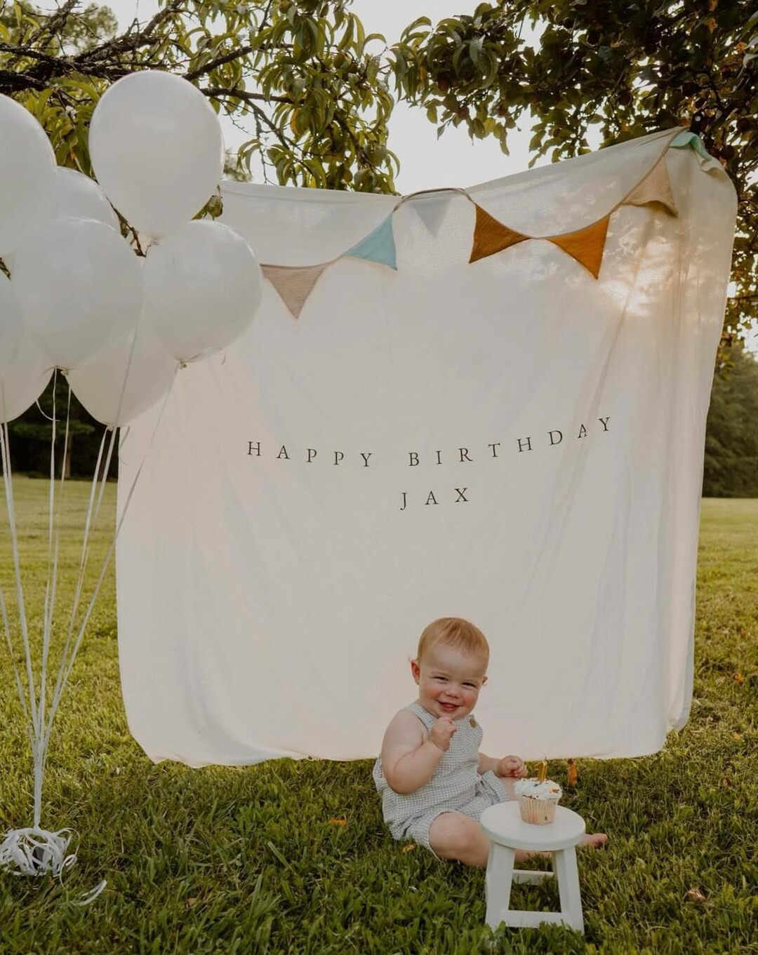 Custom Birthday Banner, Personalised Birthday Name Flag, Birthday Banner, Fabric Sign, Fabric Bir... | Etsy (US)