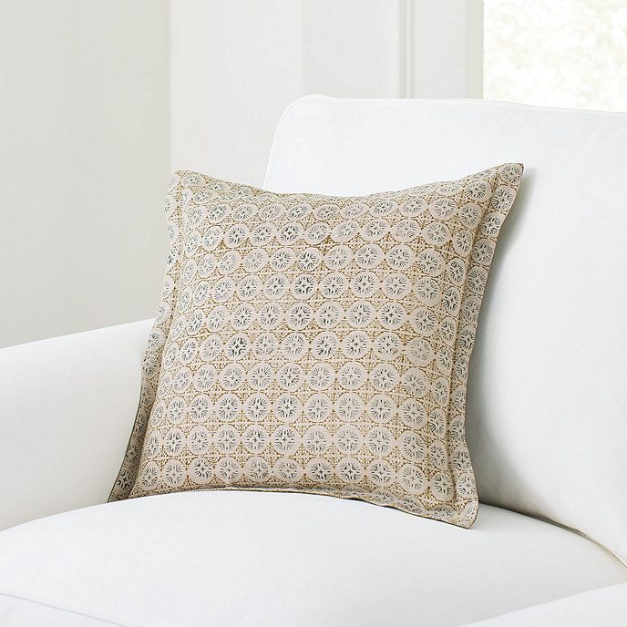 Leif Patterned Throw Pillow Cover with Insert 18x18 | Ballard Designs, Inc.