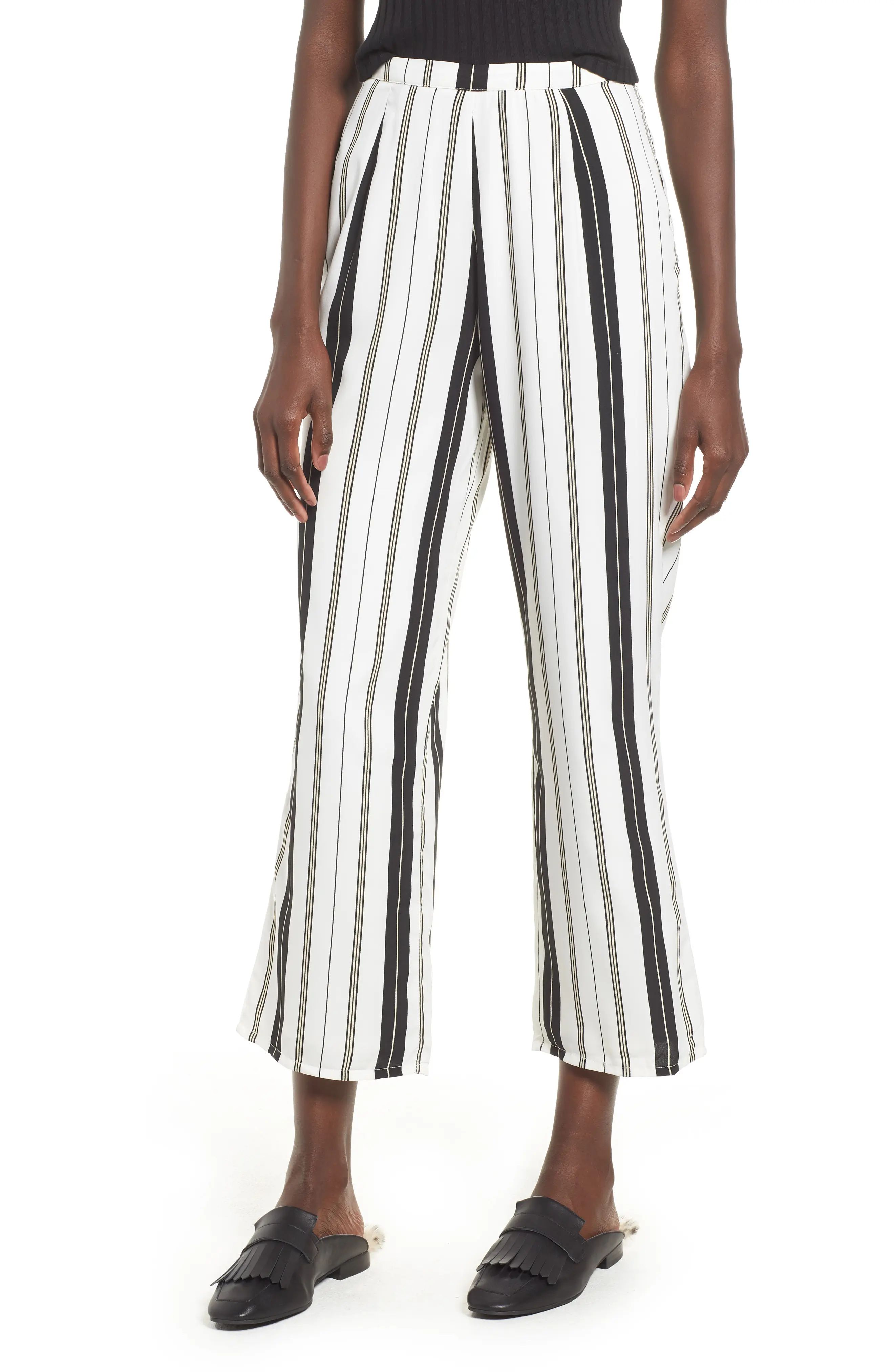 Amuse Society High Society Stripe Crop Pants | Nordstrom