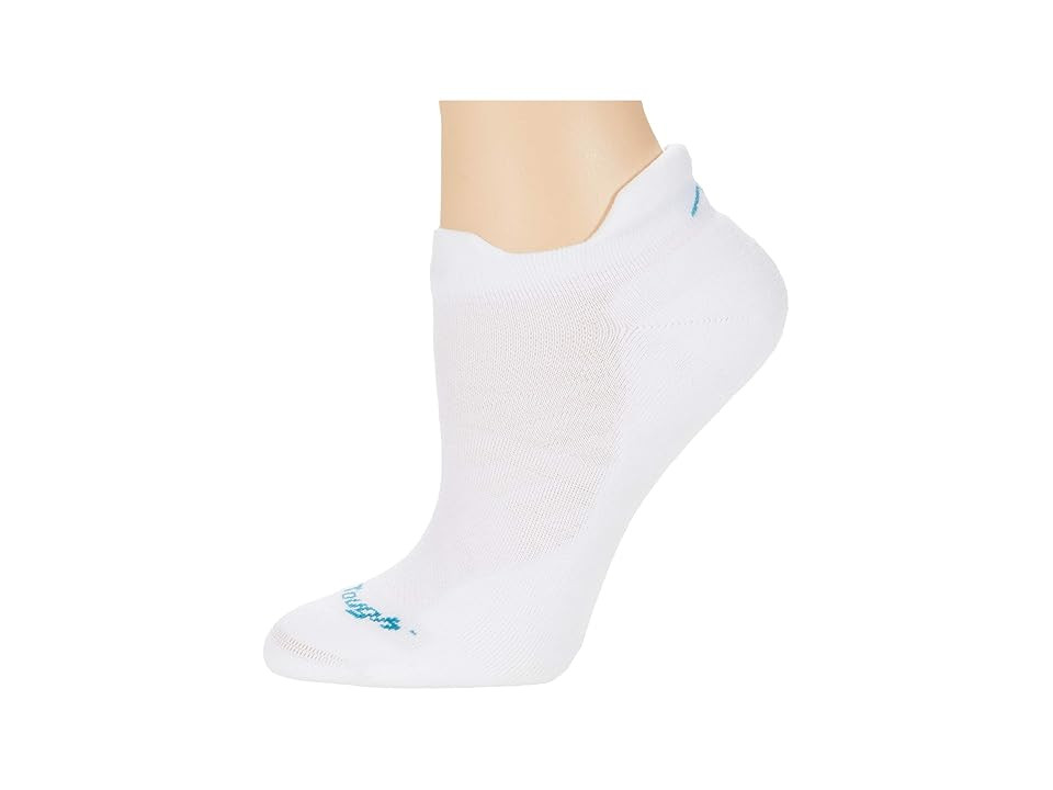 Darn Tough Vermont Run Coolmax No Show Tab Ultra-Lightweight with Cushion Women's Crew Cut Socks Shoes White : MD (US 7.5-9.5) | Zappos