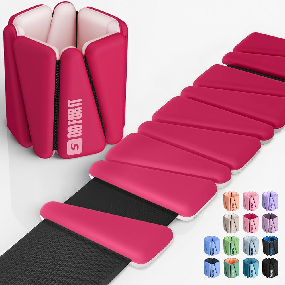 SPORTBIT Wrist Weights, Ankle Weights for Women – Set of 2 (1LB Each), Adjustable Weighted Brac... | Amazon (US)