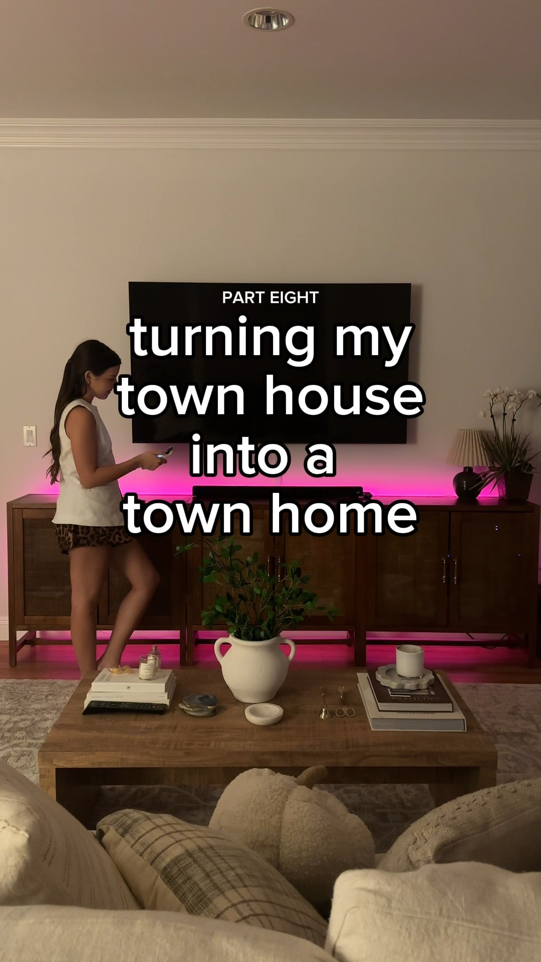 i love these Philips Hue Solo Striplights behind the TV console

#LTKHome #LTKVideo