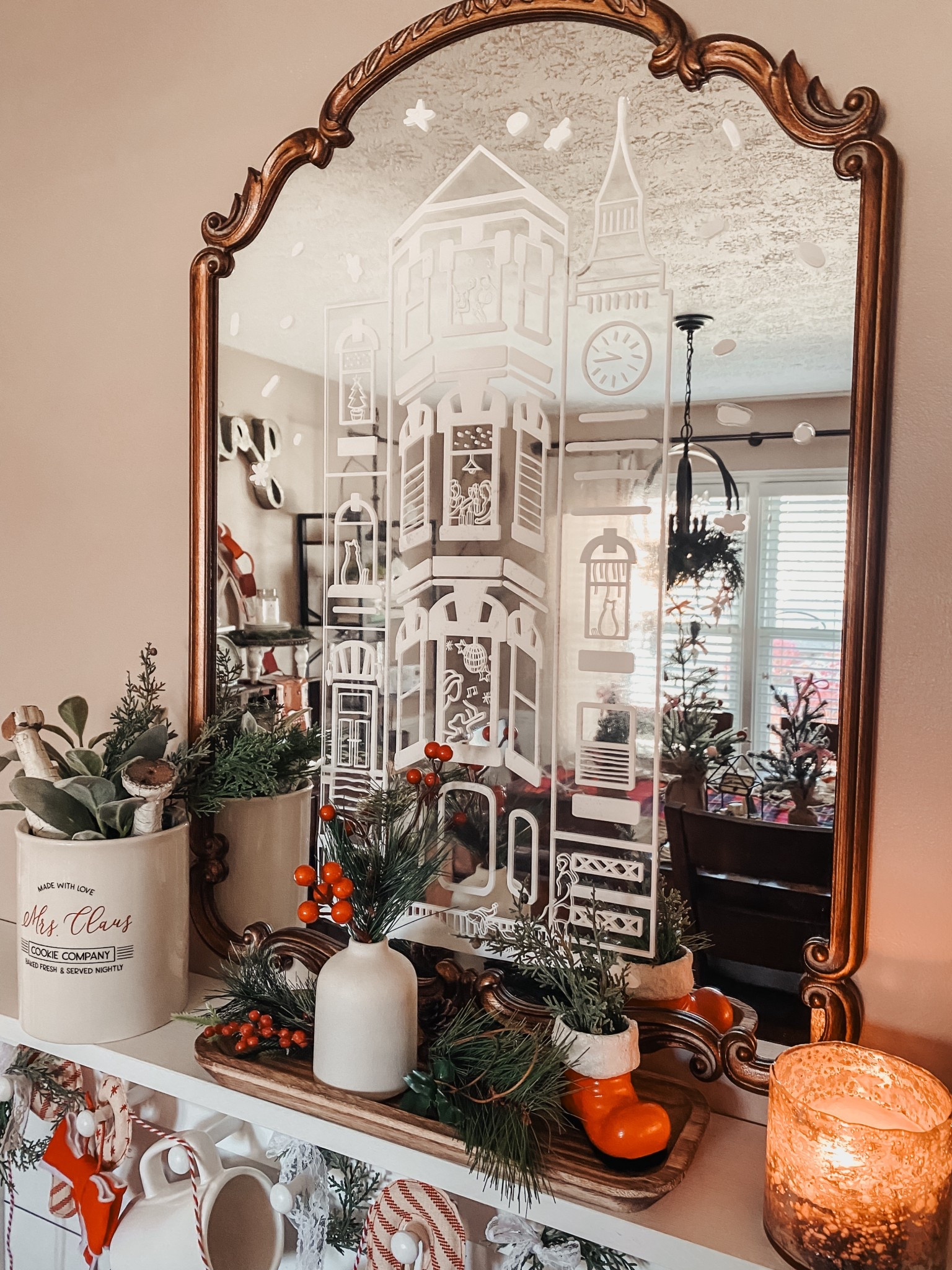 White village window clings 

#LTKHoliday