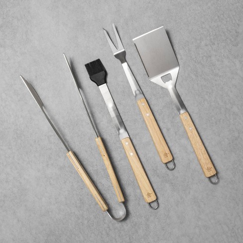 4pk Grill Tools with Wood Handle - Hearth & Hand™ with Magnolia | Target