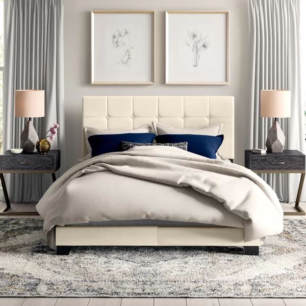 Cloer Tufted Upholstered Low Profile Standard Bed | Wayfair North America