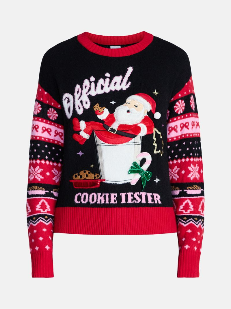 Holiday Time Women's and Women's Plus Christmas Sweater, Midweight, Sizes XXS-4X | Walmart (US)