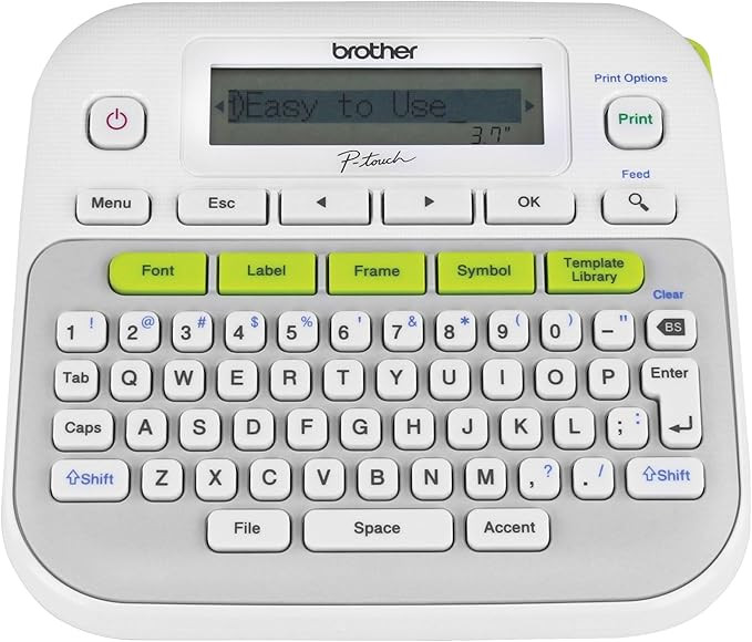 Brother P-touch, PTD210, Easy-to-Use Label Maker, One-Touch Keys, Multiple Font Styles, 27 User-F... | Amazon (US)