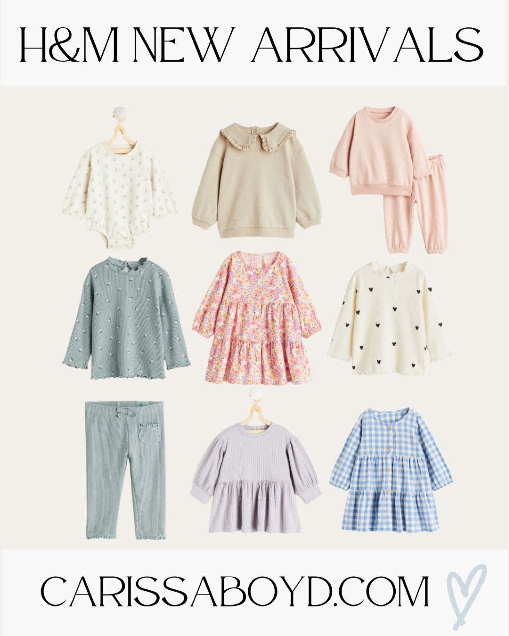 H&M spring new arrivals for baby girl 💗


baby girl // baby girl spring // spring clothes // newborn style // easter // easter girls outfit // baby girl romper // baby girl dress // spring dress

#LTKbaby #LTKSeasonal #LTKFind