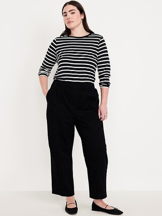 High-Waisted Barrel Ankle Pants | Old Navy (CA)