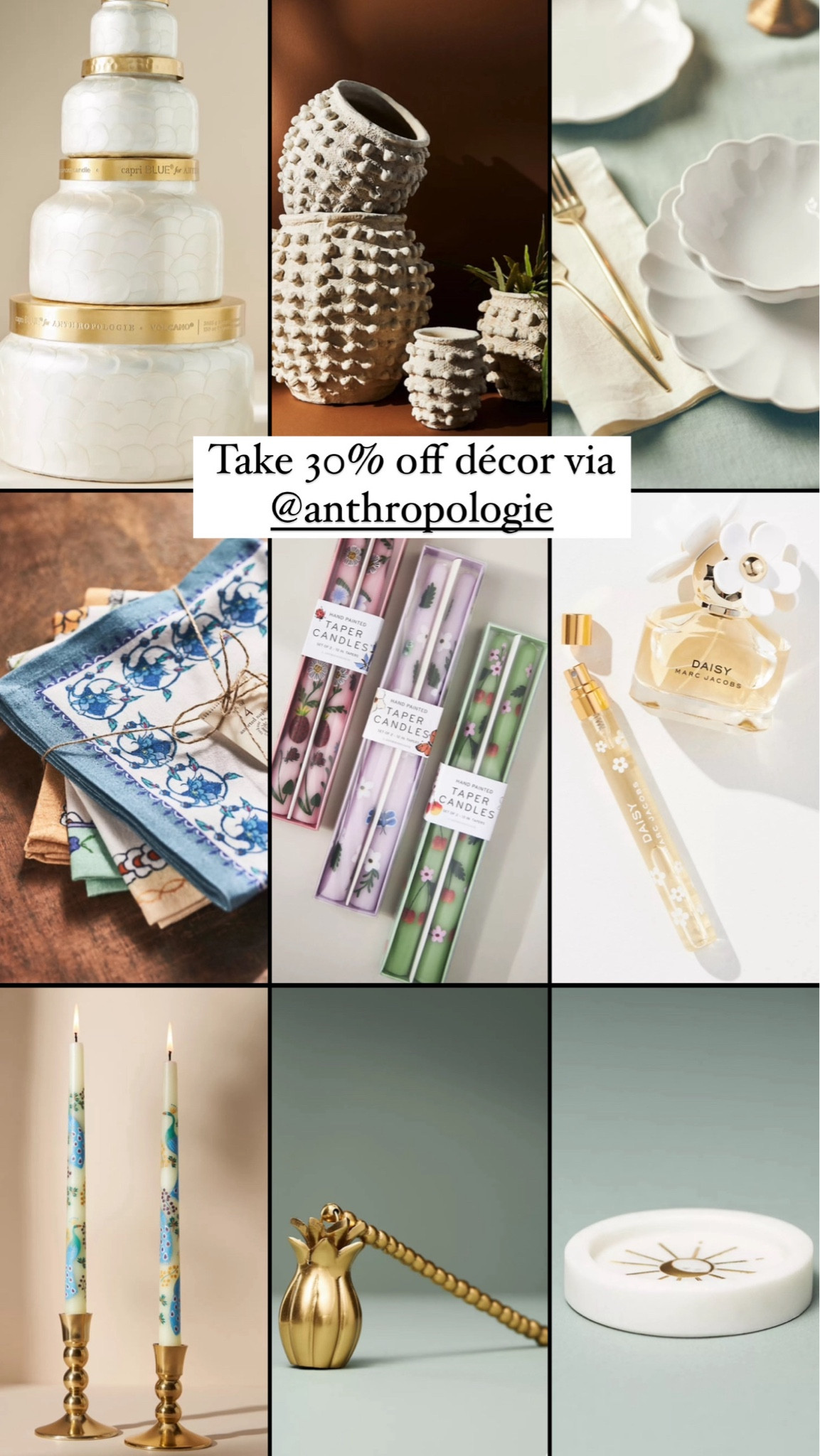 Take 30% off home decor via Anthropologie!!! 

#LTKHome #LTKSaleAlert #LTKFindsUnder100