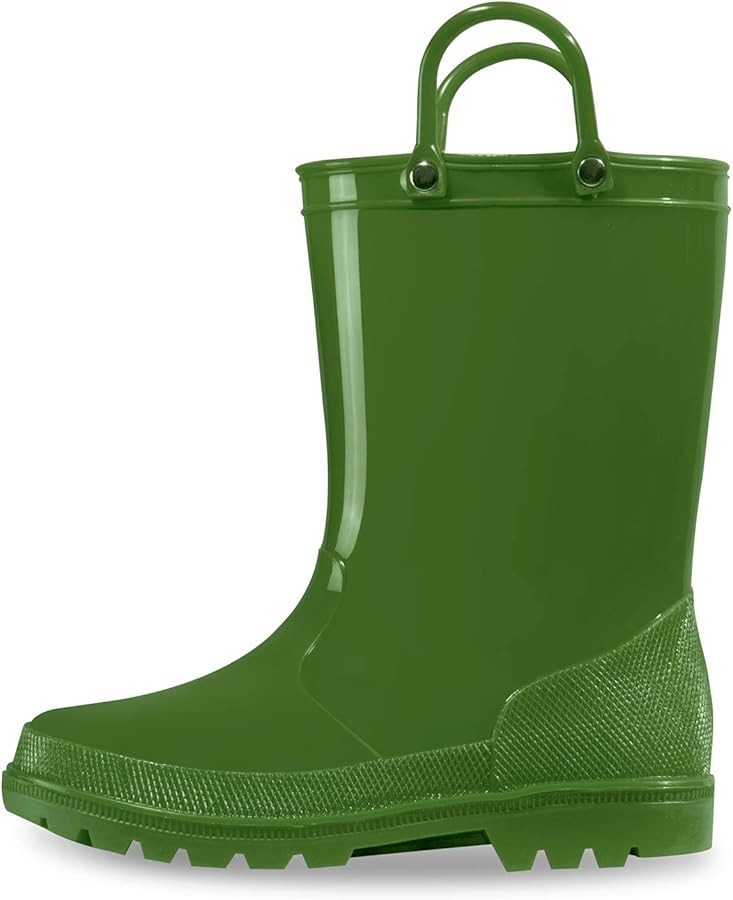 K KomForme Kids Rain Boots, Toddler Girls & Boys Rain Boots Waterproof Memory Foam Insole and Eas... | Amazon (US)
