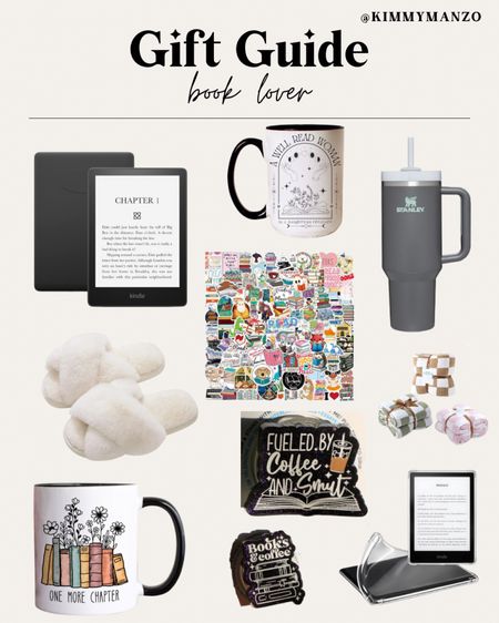 Gift Guide for the book lover! 

Kindle
Blanket
Women’s slippers
Coffee mug 
Stanley 

#LTKHoliday #LTKfindsunder100 #LTKGiftGuide