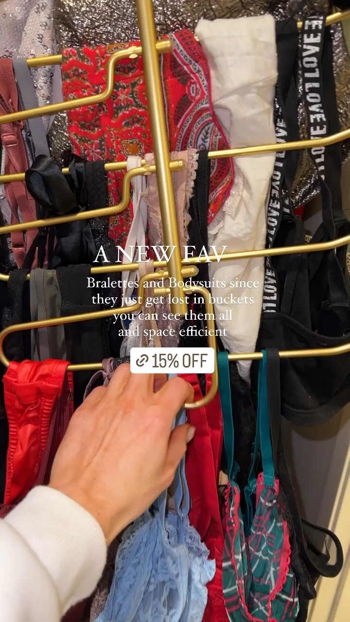Closet essentials 
Space saving hanger 
Swimsuit rack 
Bra rack 


#LTKhome #LTKunder50 #LTKU