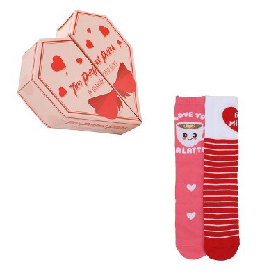 Romantic Valentine's Day Crew Socks 2-Pack - Adult Love-Inspired Sock Set | Target