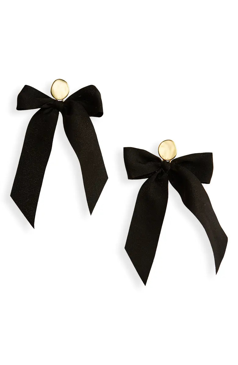 Satin Bow Statement Earrings | Nordstrom