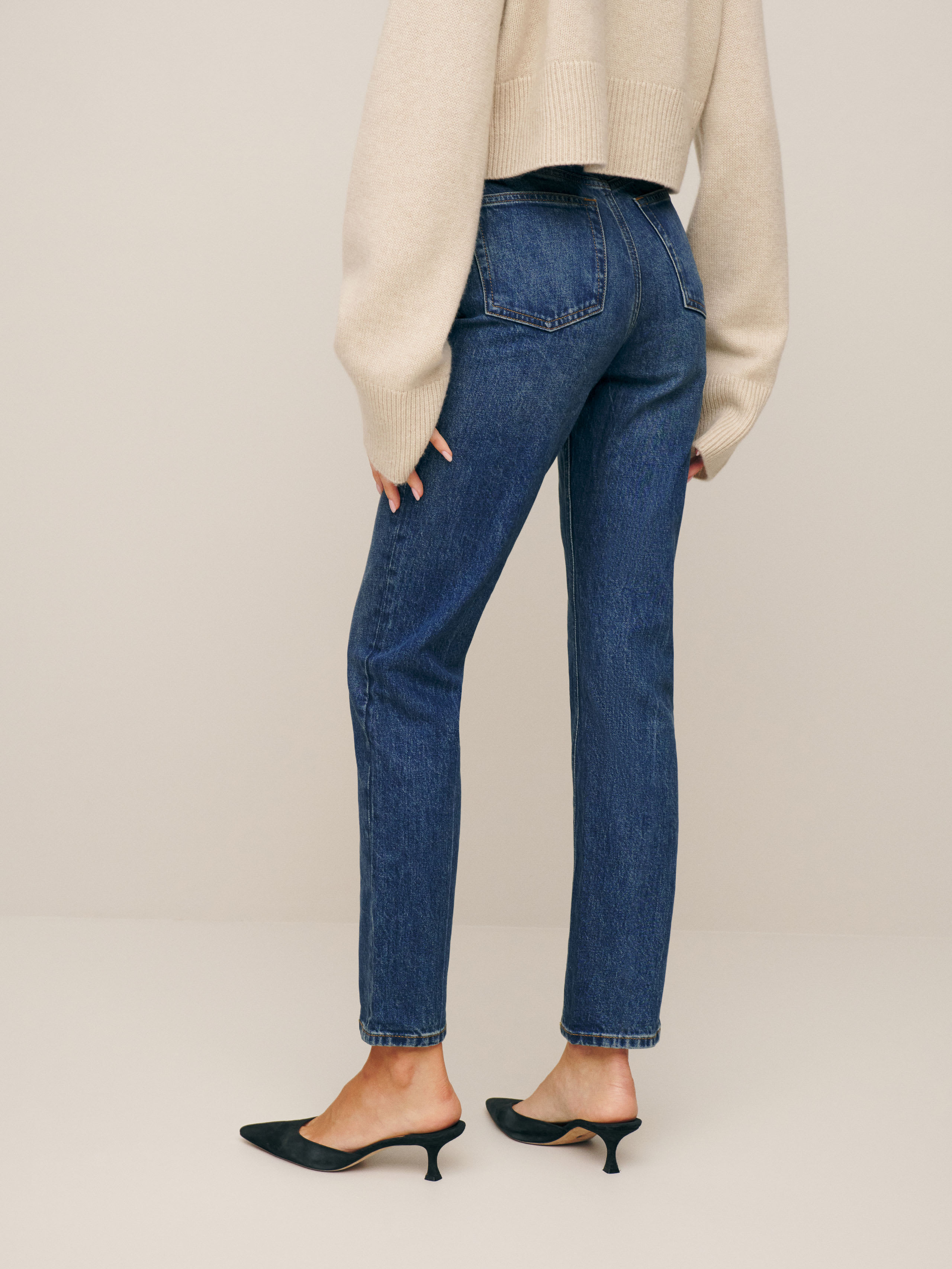 Liza Ultra High Rise Straight Jeans | Reformation (Global)