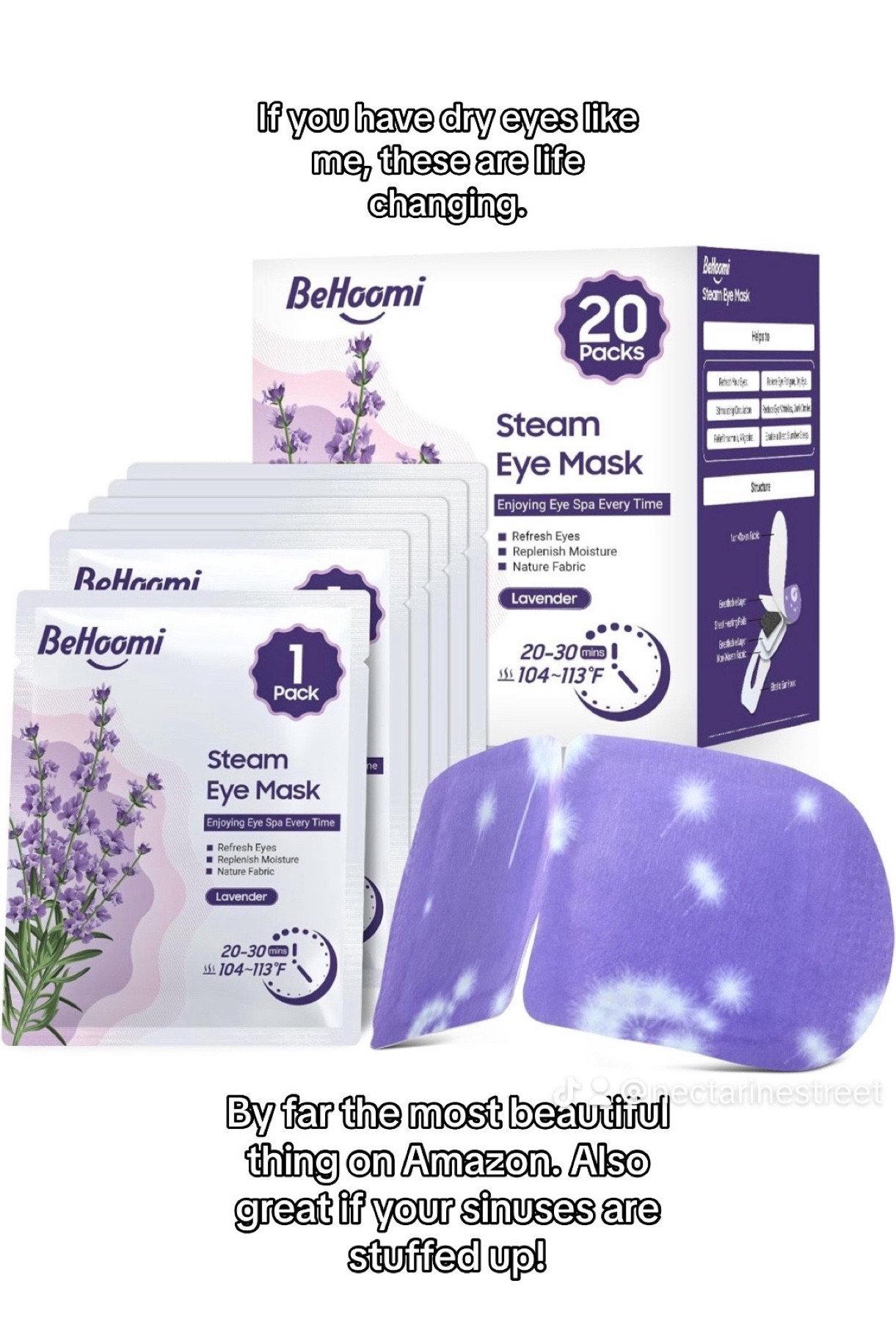 Steaming eye mask 
Dry eye mask 

#LTKfindsunder50 #LTKbeauty #LTKfamily