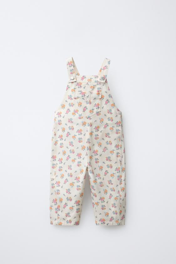LONG FLORAL OVERALLS | Zara US