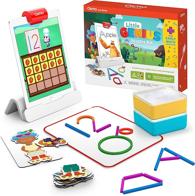 Osmo-Little Genius Starter Kit for iPad + Early Math Adventure-6 Educational Learning Games Ages ... | Amazon (US)