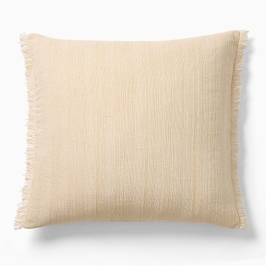 Textured Fringe Pillow Cover | West Elm (US)
