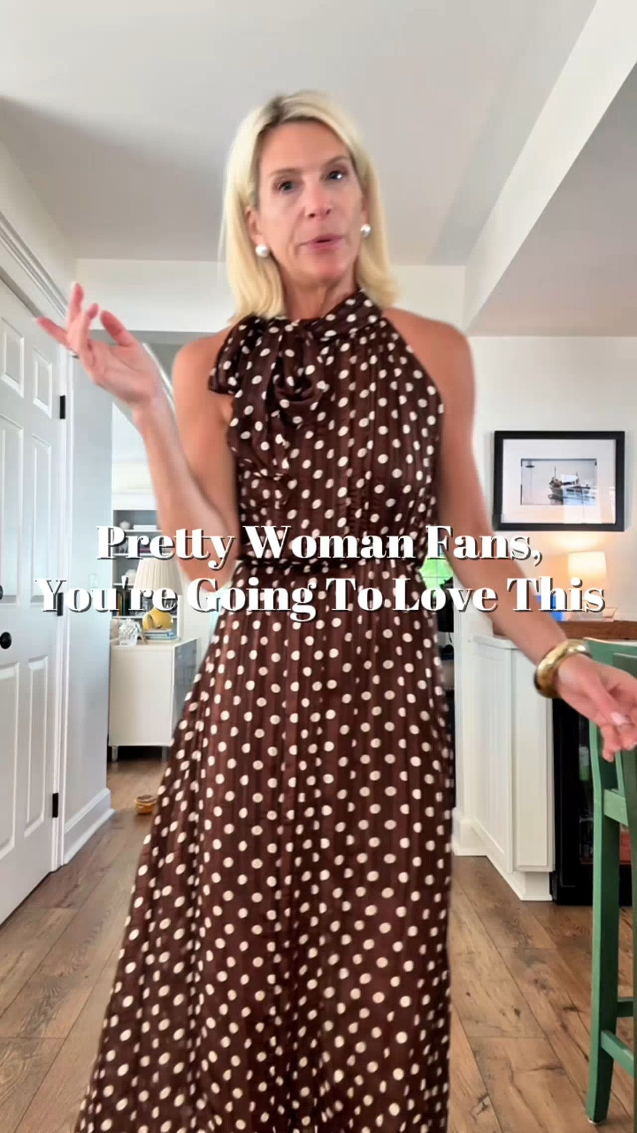 The second I saw this dress, I knew exactly what it reminded me of.

If you're a Pretty Woman fan, you probably see it too. There's something about the silhouette, the polka dots, and that iconic feminine feel that makes it such a fun throwback. The best part? It feels completely wearable today. 

 #LTKdayinmylife #LTKgrwm #LTKootd