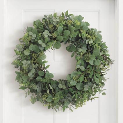 Mixed Eucalyptus Wreath | Grandin Road