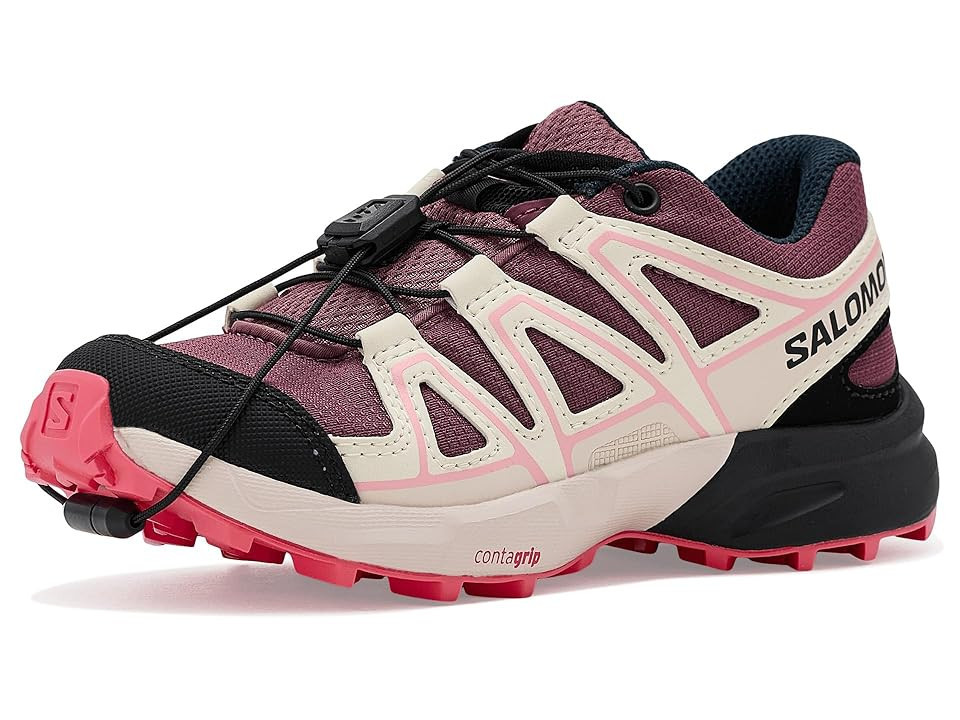Salomon Kids Speedcross (Little Kid/Big Kid) Kid's Shoes Nocturne/Hushed Violet/Rouge Red: 3 Little Kid M | Zappos.com