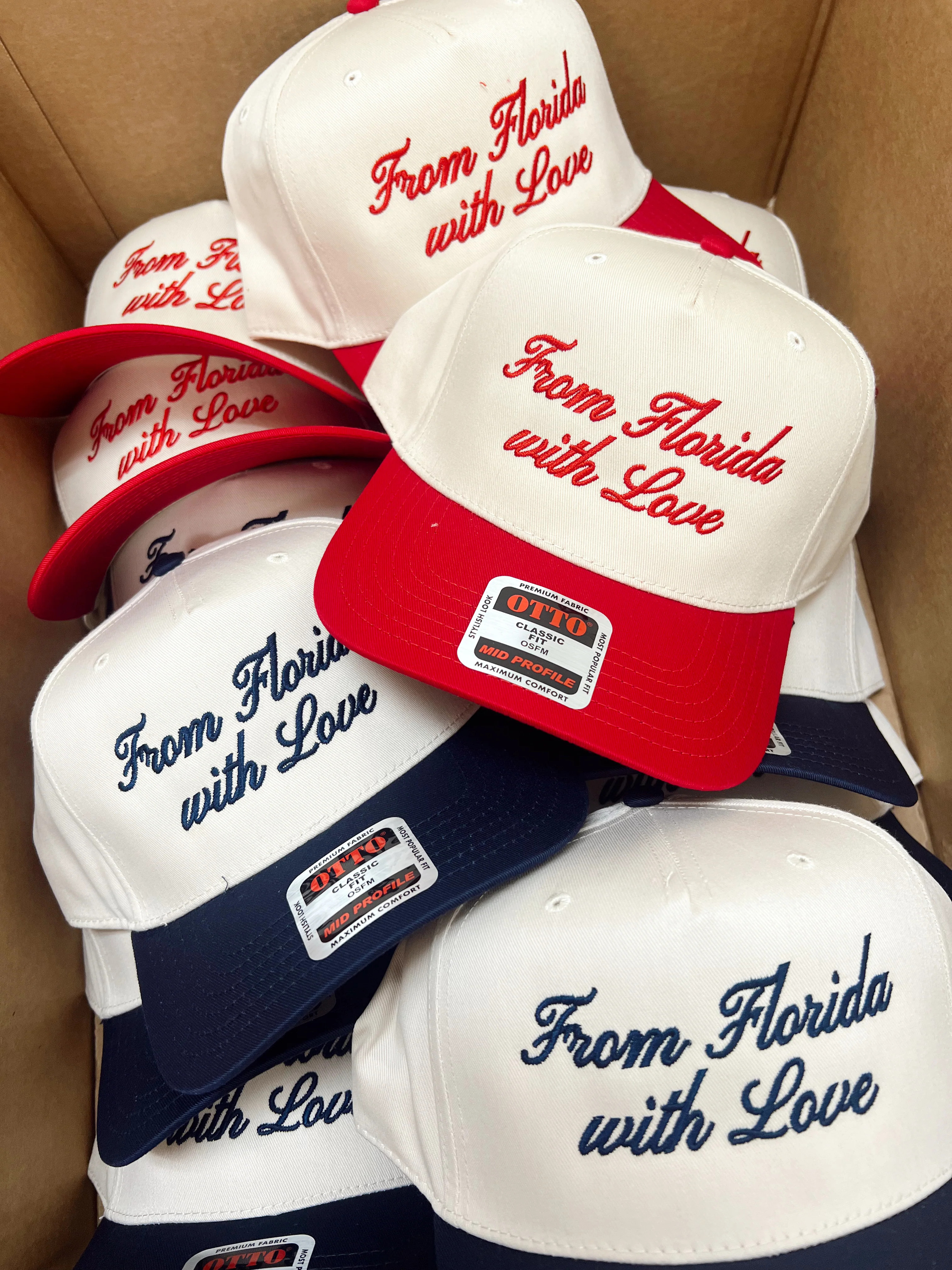 From Florida with Love Vintage Trucker Hat | KenzKustomz