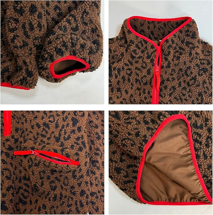 Ainangua Fuzzy Half Zip Fleece Jacket Women Long Sleeve Sherpa Pullover Sweatshirt Casual Warm Wi... | Amazon (US)