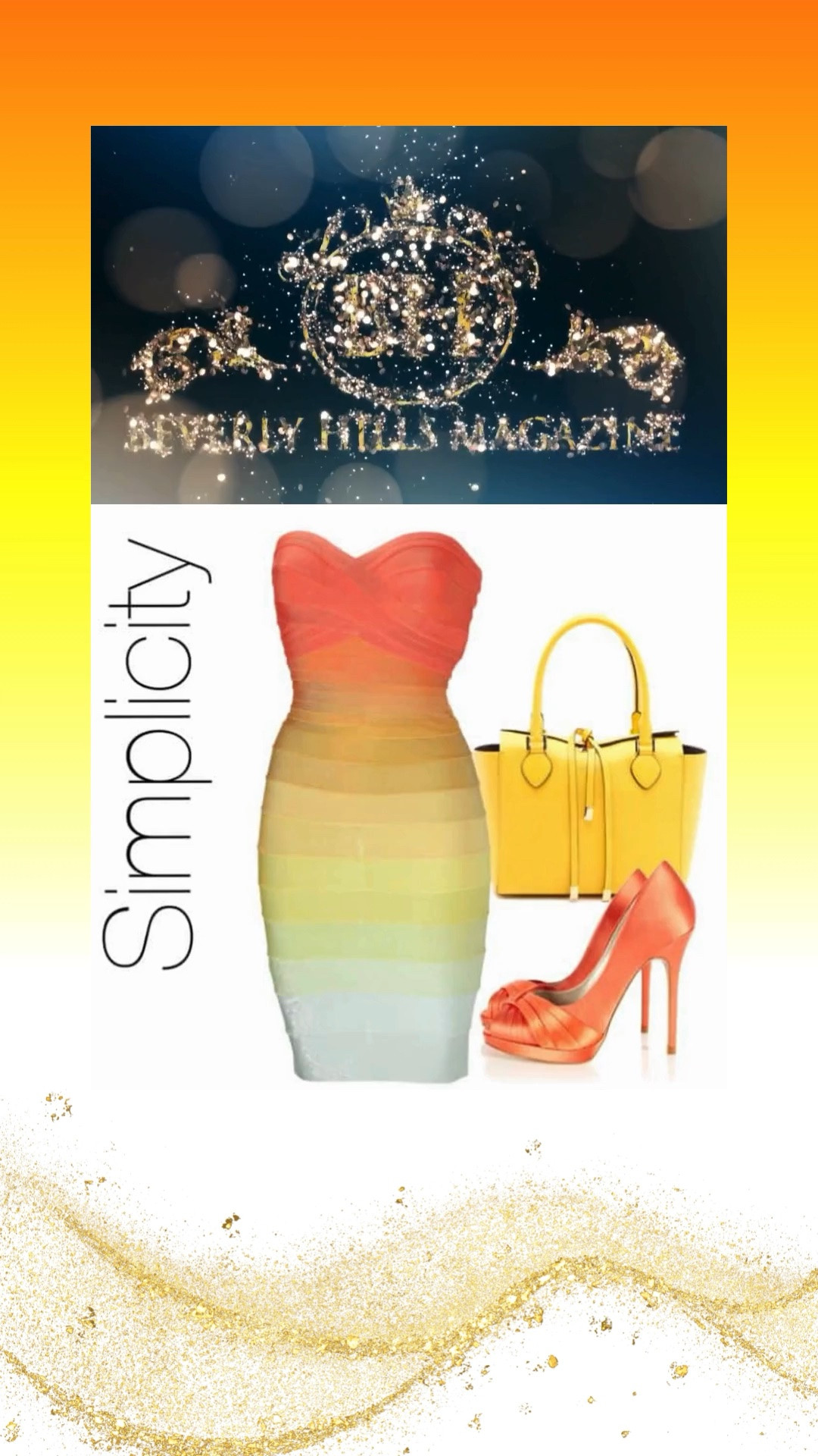 ✨ SIMPLE COLORFUL STYLE ✨

Celebrate vibrant fashion with simple colorful style — a cheerful look that combines effortless elegance with eye-catching color. This beautiful multicolored dress features radiant shades of orange, yellow, and white, creating a fresh and uplifting ensemble that's perfect for sunny days. Paired with striking orange high heels and a chic yellow handbag, this outfit is a bold expression of confidence and modern femininity.

Whether you're heading to brunch, a summer event, or an afternoon of shopping, this colorful combination brings playful sophistication to every occasion. Bright hues, graceful styling, and timeless accessories make simple colorful style a standout choice for women who love fashion with personality.

✨ SHOP THE LOOK ✨

https://www.beverlyhillsmagazine.com/shop

#FashionMagazine #ShopStyle #ColorfulStyle #SummerFashion #WomensStyle #LuxuryFashion 🧡💛✨

#LTKootd