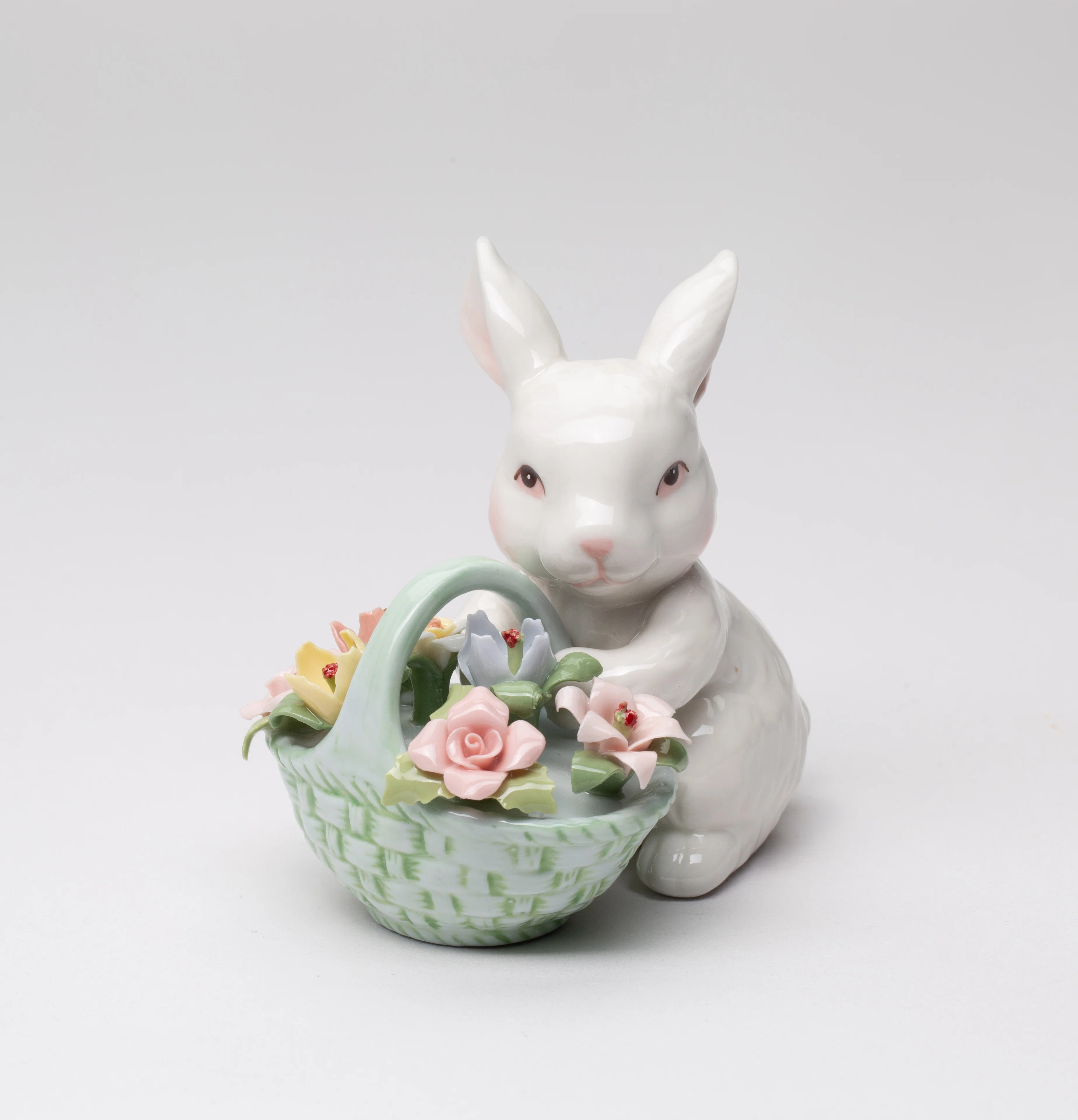 Bunny with Flower Basket | Wayfair North America