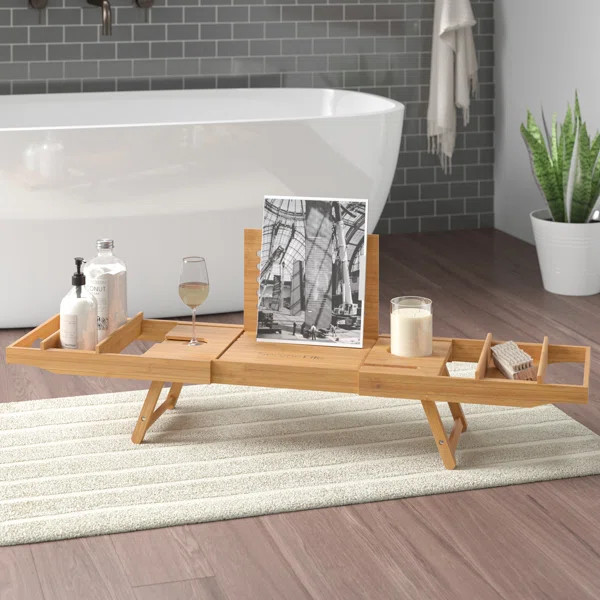 Beliveau Bamboo Bathtub Caddy Tray | Wayfair North America