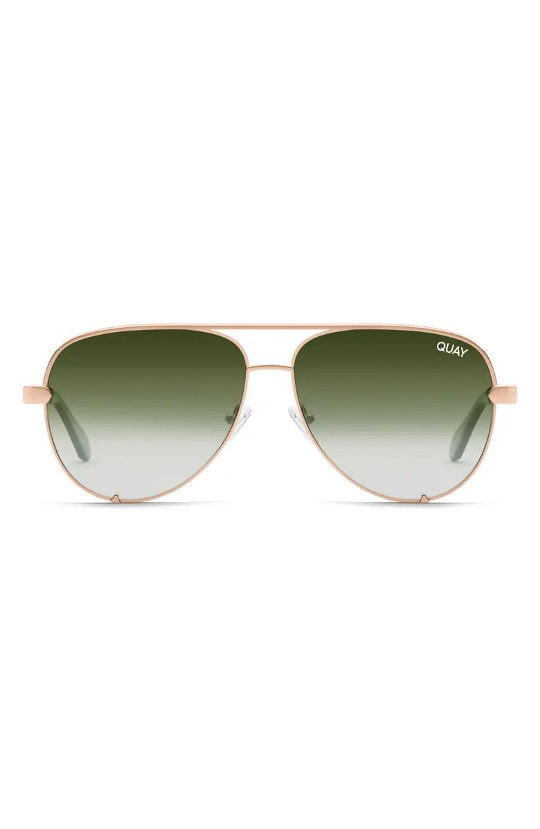 Quay Australia High Key Links 55mm Polarized Aviator Sunglasses | Nordstrom | Nordstrom