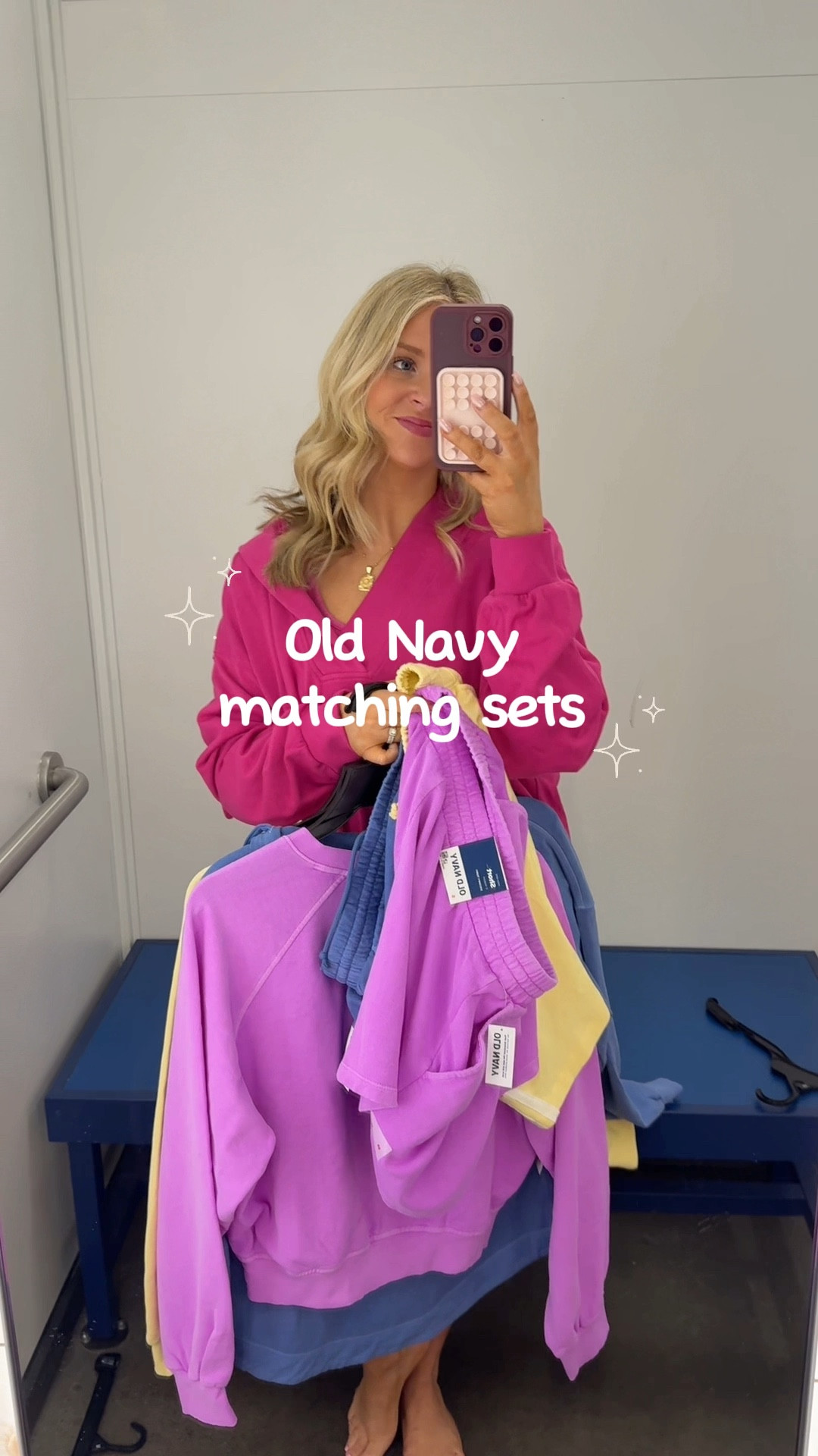 Old navy matching sets of my dreams 😍🩷 AND THEY ARE 40% off!

#LTKootd