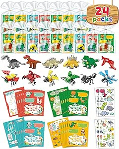 24 Packs Small Mini Animal Building Block Sets Party Favors for Kids Ages 3-5 4-8 6-8 Class Class... | Amazon (US)