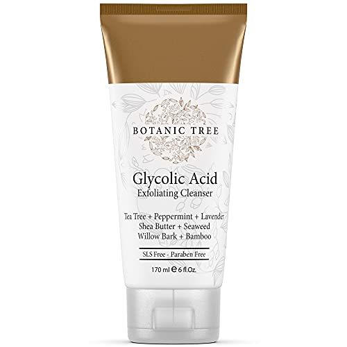 Glycolic Acid Face Wash, Exfoliating Facial Cleanser For Facial Skin Care, Acne Treatment Face Scrub | Amazon (US)